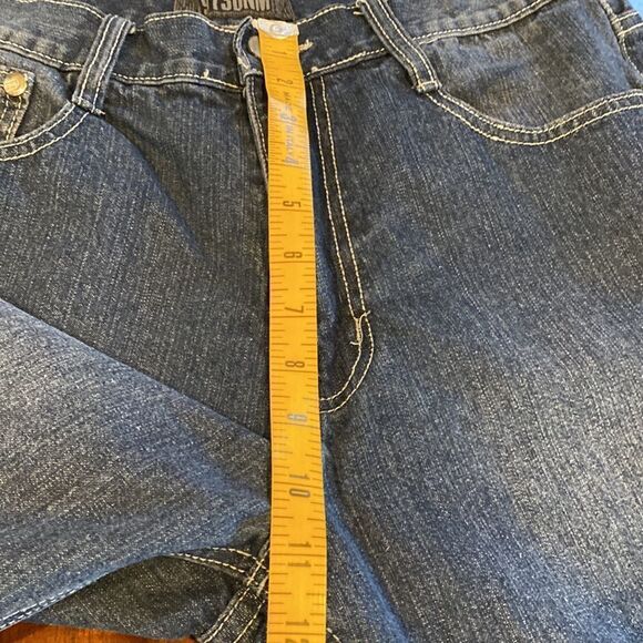 973 DNM Men’s Denim Distressed Shorts Size 34 - Picture 6 of 8